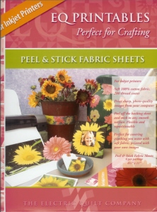 Peel & - Stick -Printable Ink Jet Fabric Sheets